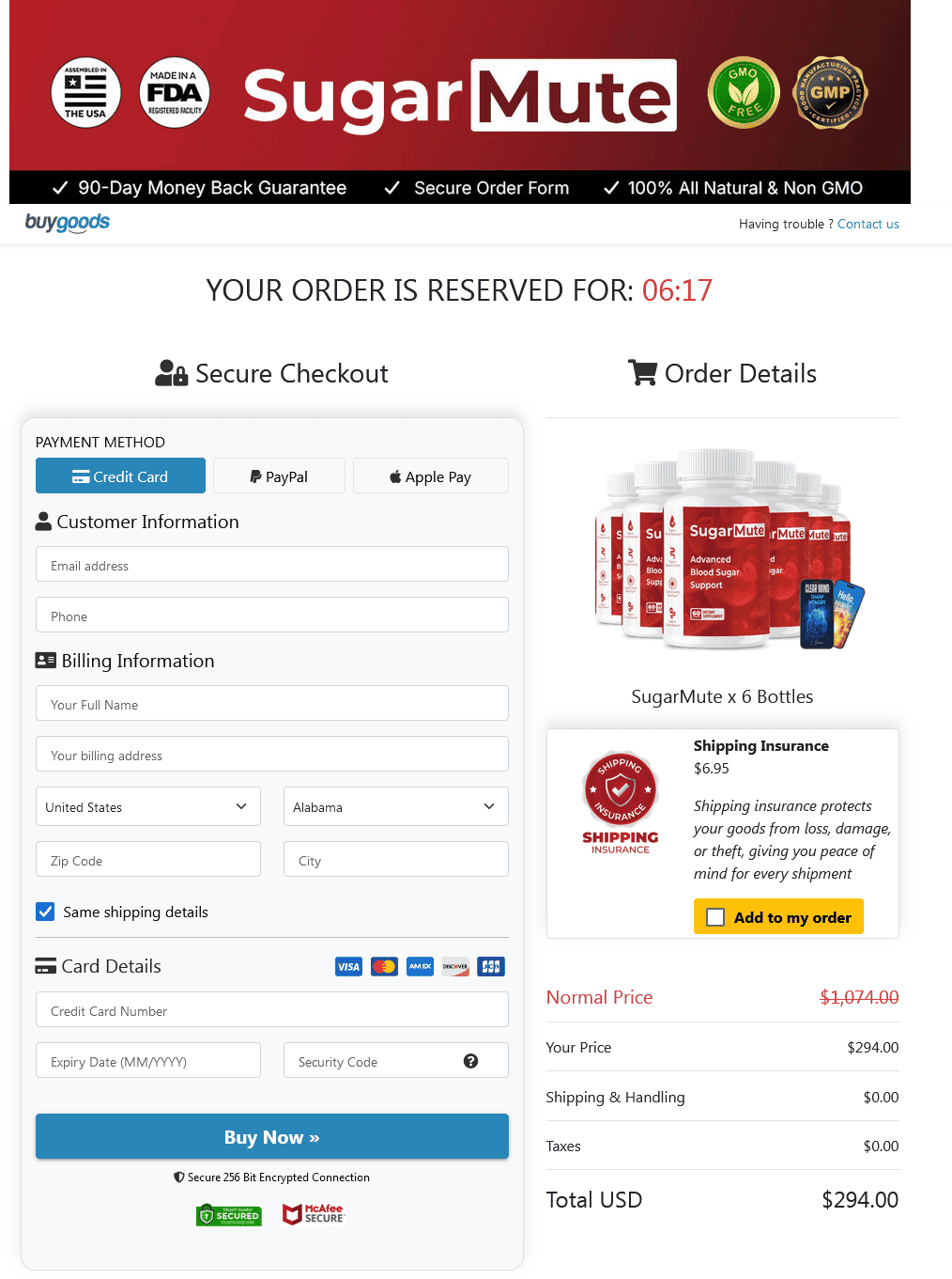 Sugar Mute -Secure-Checkout